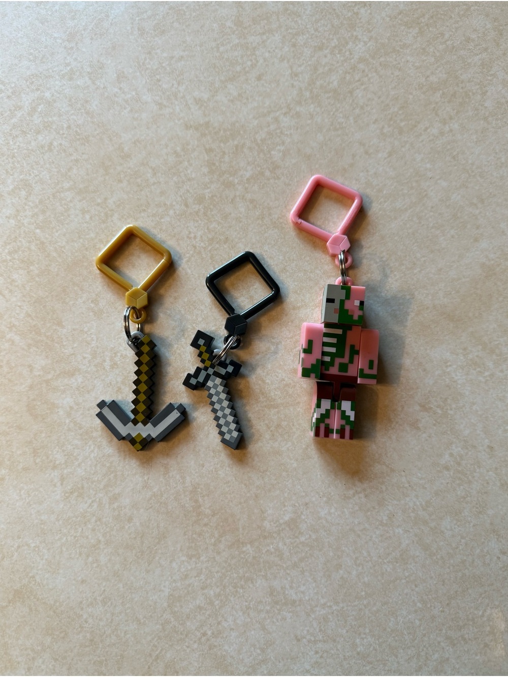 Minecraft Bag Clip Keychains